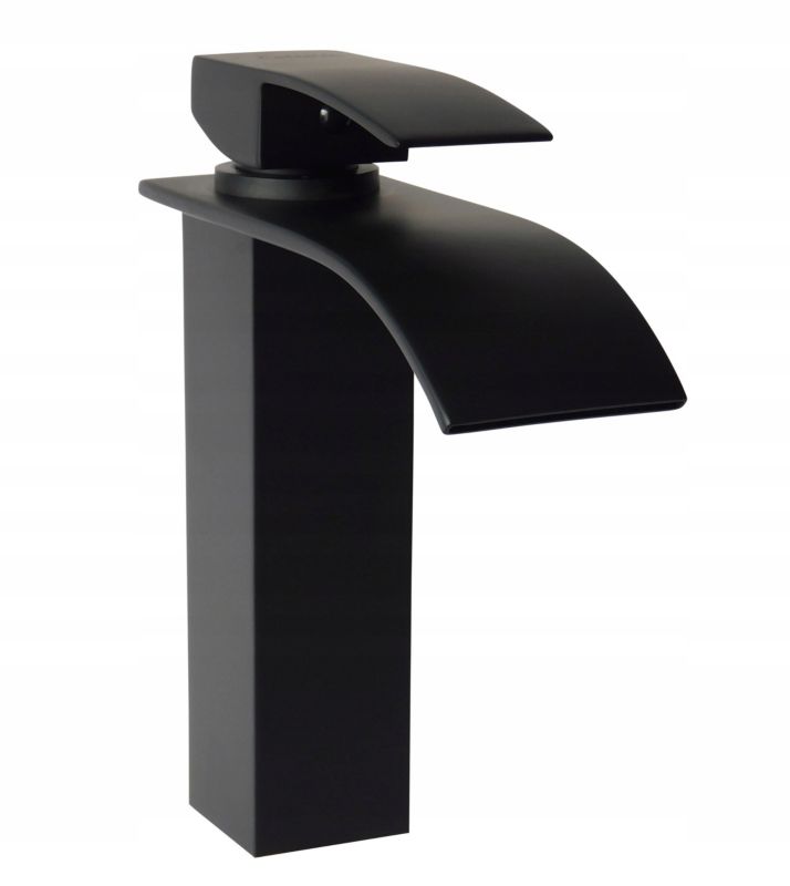 Bateria umywalkowa Estiva KASKADA 18 Black czarna 18 cm 1 szt.