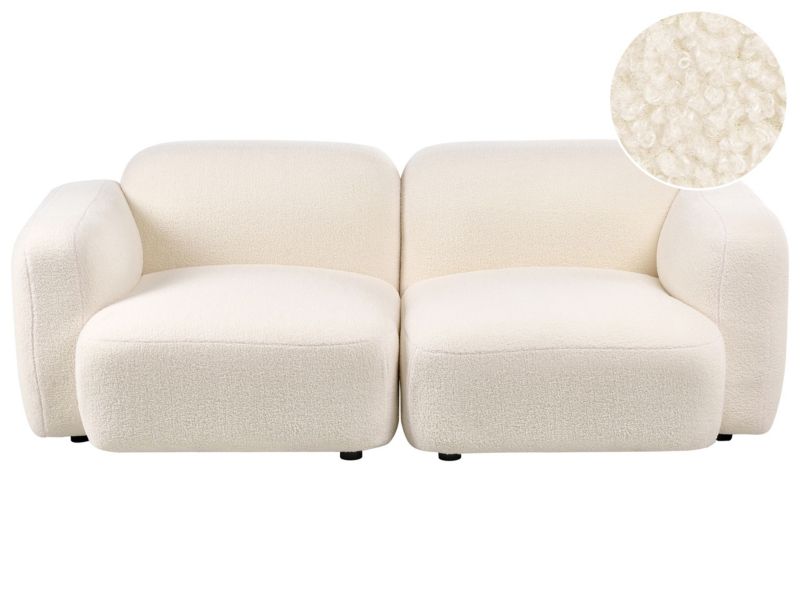 Sofa dla 3 osób Afoss Boucle Złamana biel 1 szt.