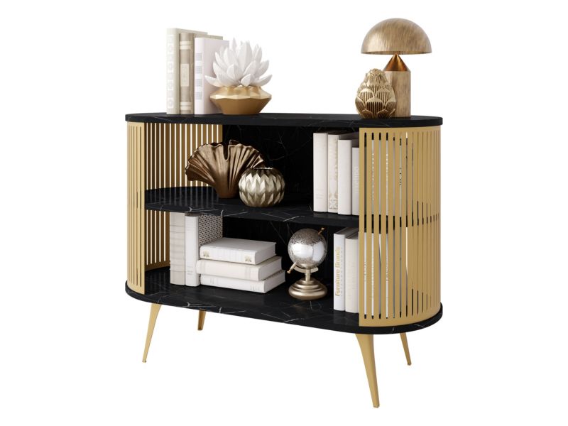 Komoda MIRJAN 24 Roenni złoty/black pietra grigia 1 szt.