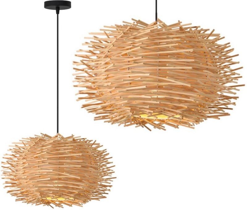 Lampa Sufitowa Wisząca Toolight App884-1Cp Natural Boho Brązowy 1 Szt