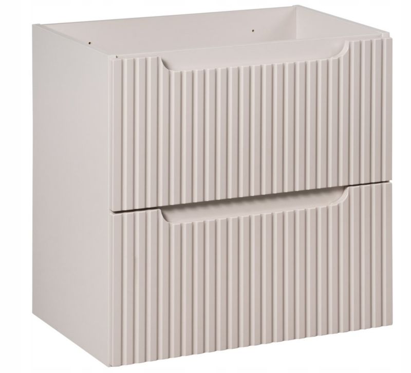 Szafka pod Umywalkę łazienkowa 60 cm Wisząca z Ryflowanym Frontem Nova Kaszmir Kaszmirowa Furnidea 1 szt.