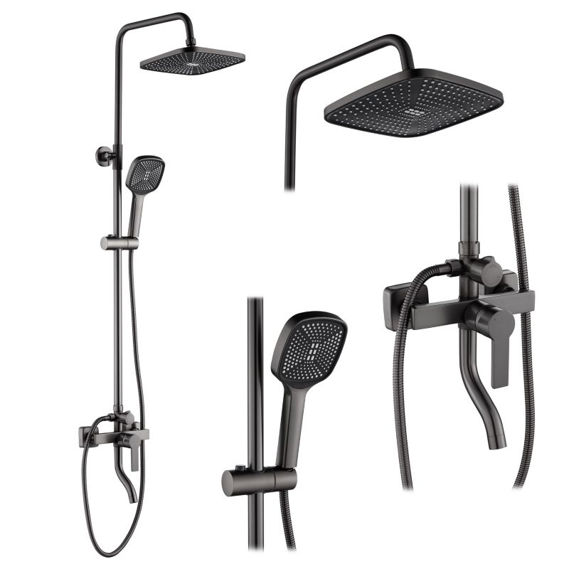 Zestaw Natryskowy Rea Argus Tytan 150X43,5X144Cm 1 Szt