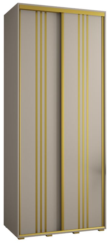 Szafa przesuwna Abiks 60 wysoka Dakota 6 120 kaszmir+kaszmir+złoty 1 szt