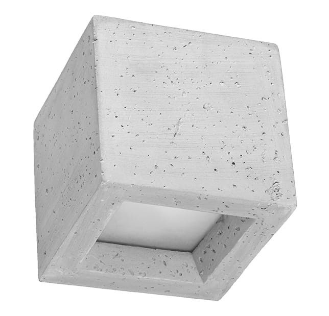 Kinkiet ścienny Sollux Lighting Leo szaro-biały 1 x G9 x 40W IP20 wym: 12 x 12,5 x 12,5 cm - 1 szt.