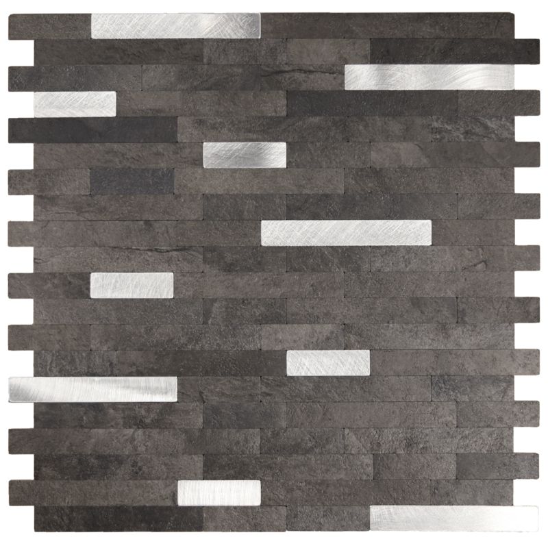 Panel Ścienny samoprzylepny PCV Maxstone GRAPHITE/SILVER 1szt.