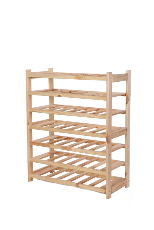 Stojak na wino MODO24 85,8 cm 7 półek naturalny 1 szt.