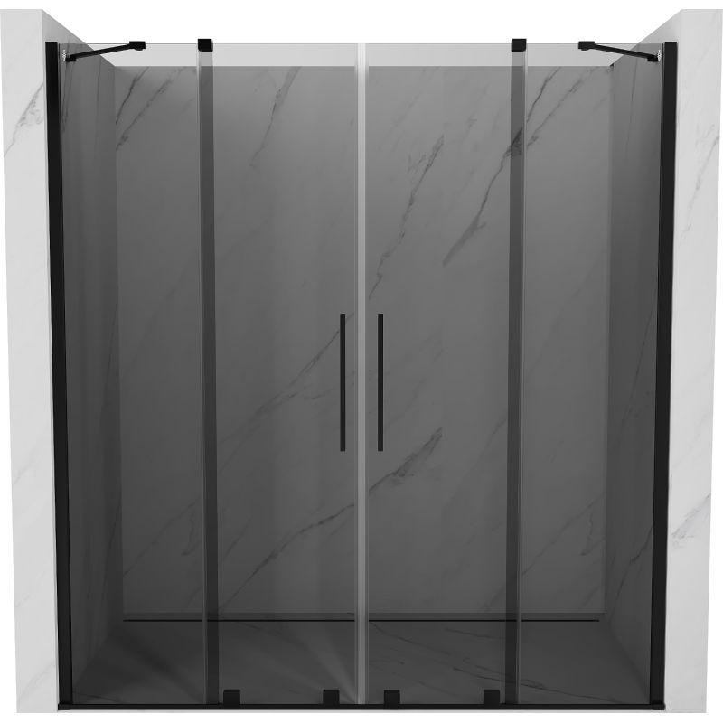Drzwi prysznicowe rozsuwane Mexen Velar grafitowe 170x200 cm 1 szt.