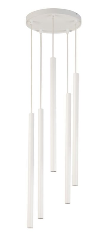 Lampa wisząca Sigma Lighting Sopel 4438 biała dekoracyjna 5xG9 x 1 szt.