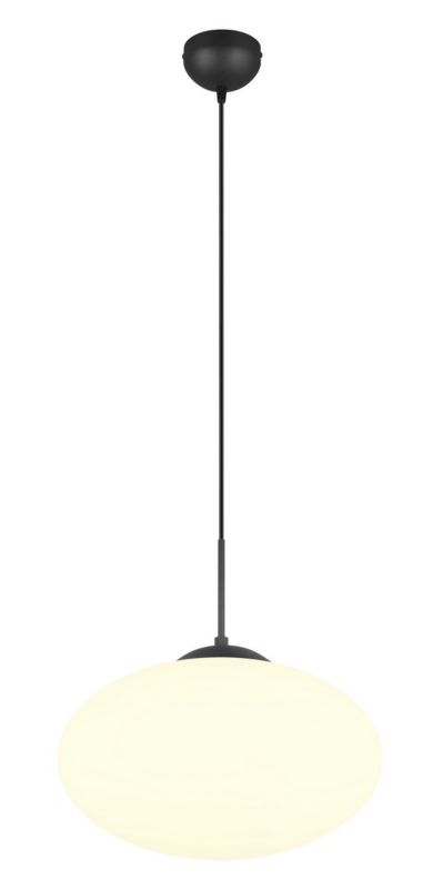 Lampa wisząca Trio Fomento 6224 czarno-biała nad stół 1xE27 x 1 szt.