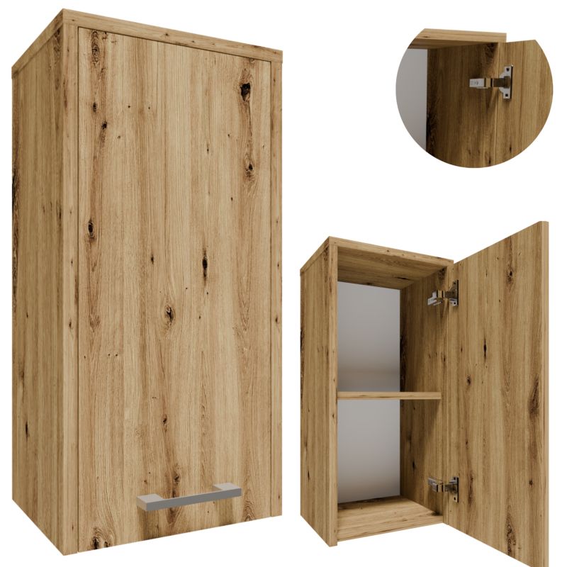 Szafka łazienkowa Matkam FW30ART wisząca 30cm dąb artisan 1 szt.