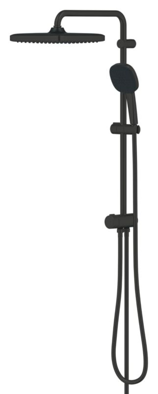 Zestaw prysznicowy Grohe Vitalio Comfort czarny mat, deszczownica i słuchawka, 1 szt.