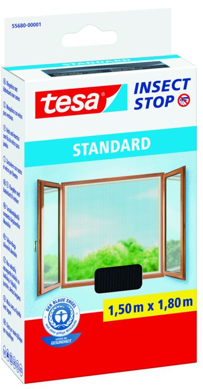 Moskitiera standardowa Tesa 1,5 x 1,8 m antracyt