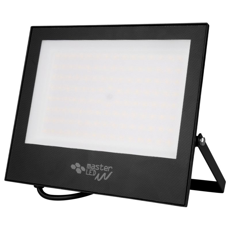 Naświetlacz LED MasterLED Tiga 100W IP65 neutralna biel 4500K lampa halogen czarny 1 szt.