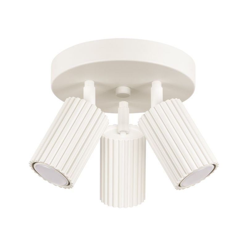 Spot sufitowy Sollux Lighting Karbon beżowy 3 x GU10 x 10W IP20 wym: 18 x 19,5 x 19,5 cm - 1 szt.