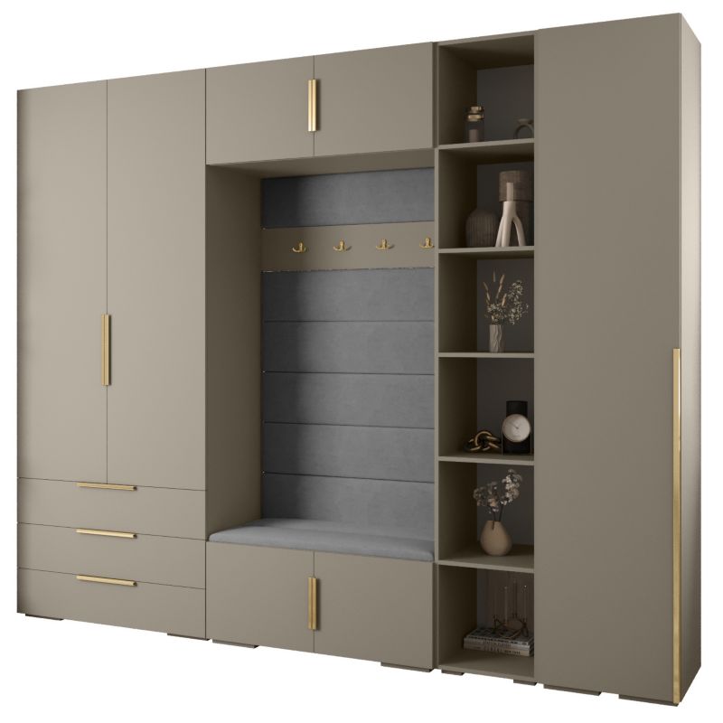 Garderoba do przedpokoju Abiks INOVA 1 Z11 kaszmir+złoty+manila16 1szt.