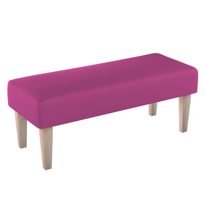 Ławka Dekoria 100 x 40 x 40 cm amarant 1 szt.