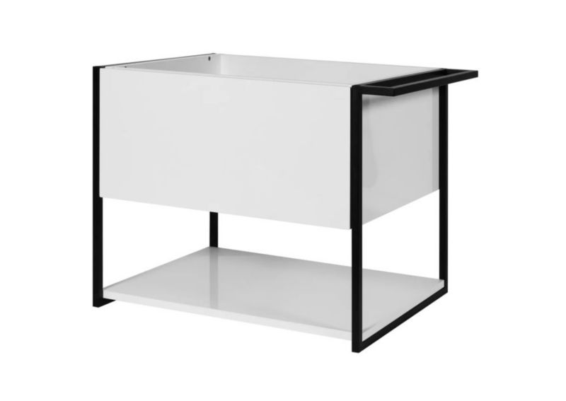 Szafka pod umywalkę KROFAM LOV 60 cm biały połysk 1 szt.