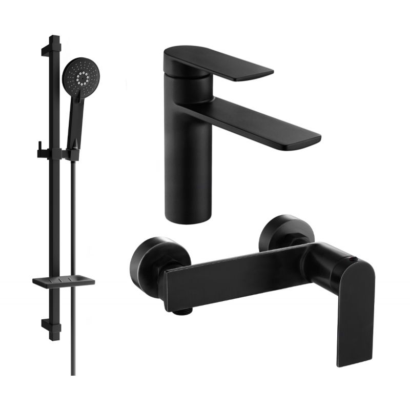 Zestaw prysznicowy Mexen Zero czarny 71104DQ40-70 1 szt.