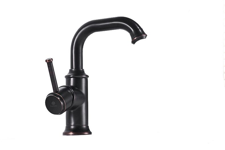 Bateria umywalkowa Lauferi MELINEA mosiężna stojąca czarna retro 1 szt.