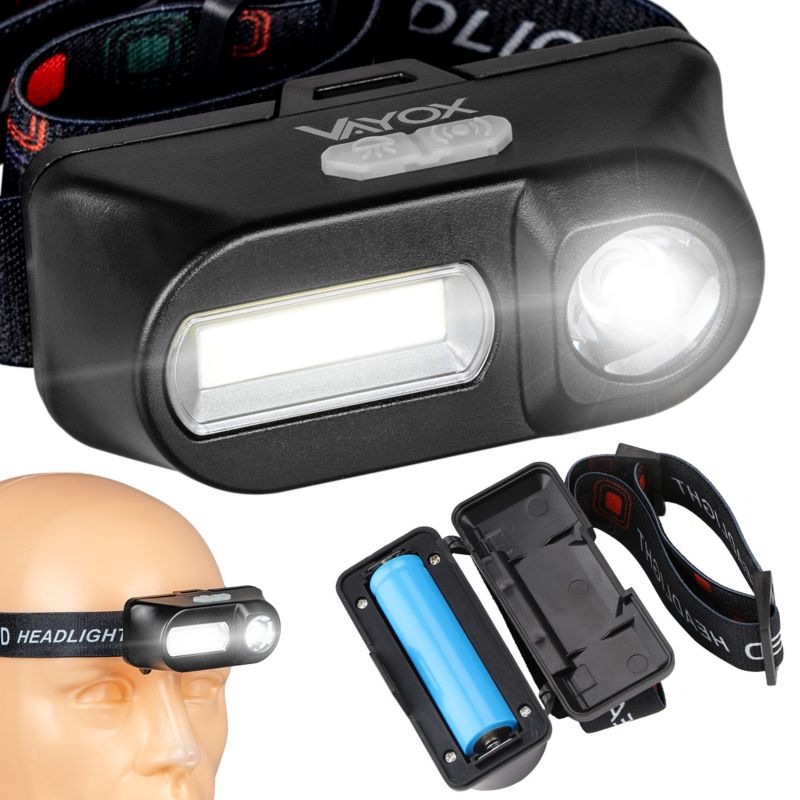 Latarka czołowa Vayox VA0115 akumulatorowa 380lm 1 szt.