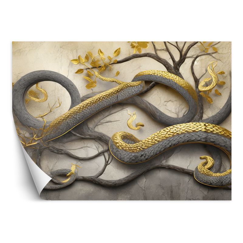Fototapeta Feeby Złota gałąź węża Abstrakcja 400x280 1 szt