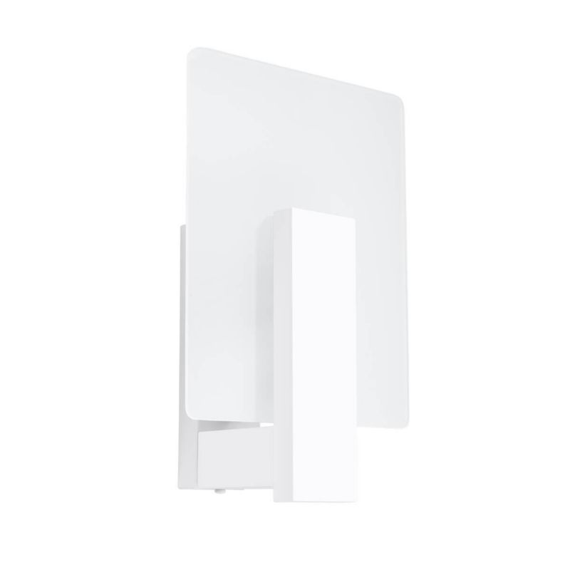 Kinkiet ścienny Sollux Lighting Lappo biały styl nowoczesny 1 x E14 x IP20 wym: 30,5 x 12 x 16 cm - 1 szt.