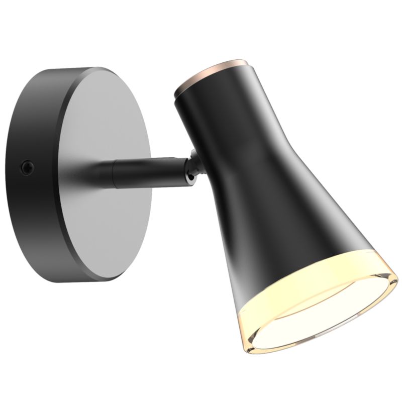 Kinkiet oprawa ścienna Sanico Goldlux BERG 1 LED czarna 3000K IP20 - 1 szt.