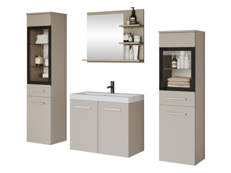 Meble łazienkowe MIRJAN 24 Madrit I kaszmirowy beż 1 kpl.