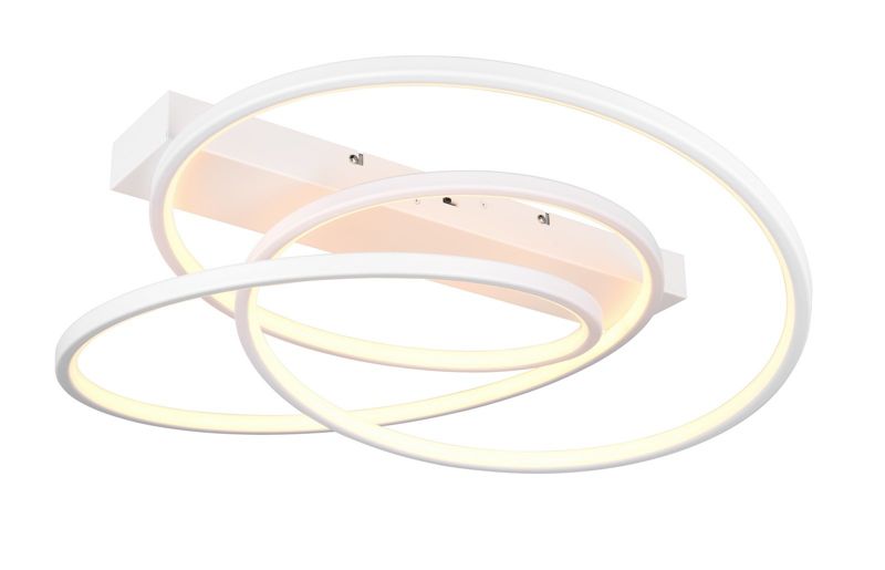 Lampa sufitowa wisząca Trio Darvin 6095 biała nowoczesna wbudowany LED 34W 1 szt.