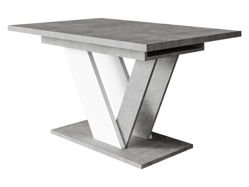 Stół rozkładany MIRJAN 24 Dubai beton/biały 1 szt.