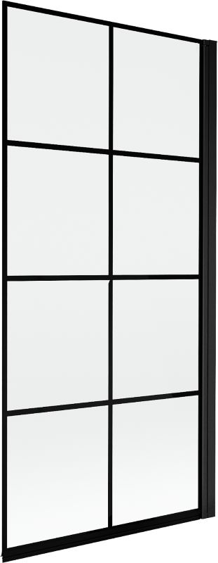 Parawan nawannowy jednoskrzydłowy Mexen Mist czarny 90x150 cm 1 szt