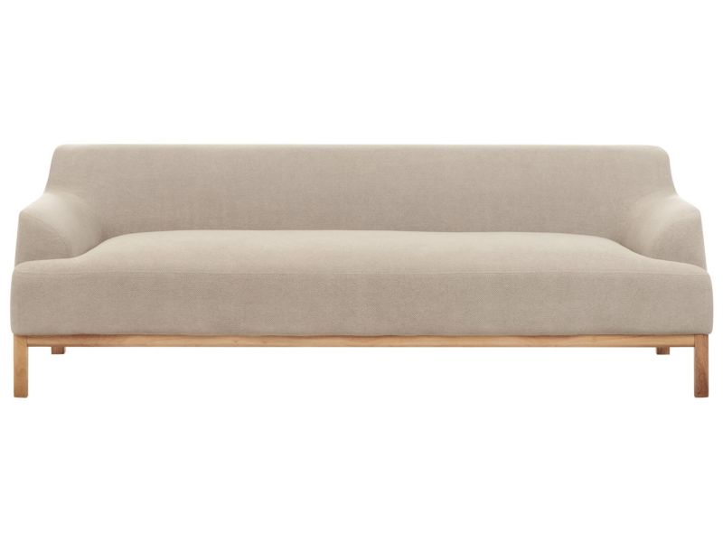 Sofa 3-osobowa beżowoszara Sosjo 1 szt.