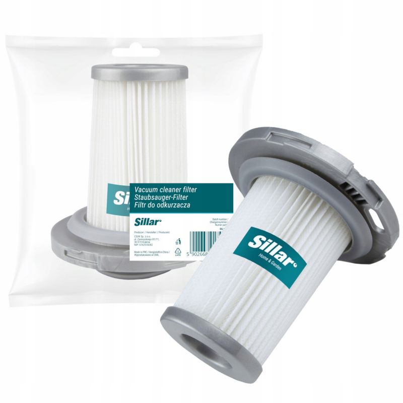 Filtr do odkurzaczy, Sillar, zmywalny, zamiennik do odkurzaczy Rowenta Tefal X-pert X-force Flex X-Combo, 1szt