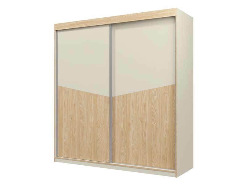 Szafa MIRJAN 24 z drzwiami przesuwnymi Aston 01 szarobeżowy/dąb olejowany 1 szt.