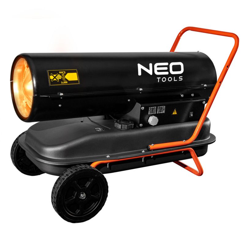 Nagrzewnica olejowa NEO TOOLS 30kW, zbiornik 38l, kółka 1 szt