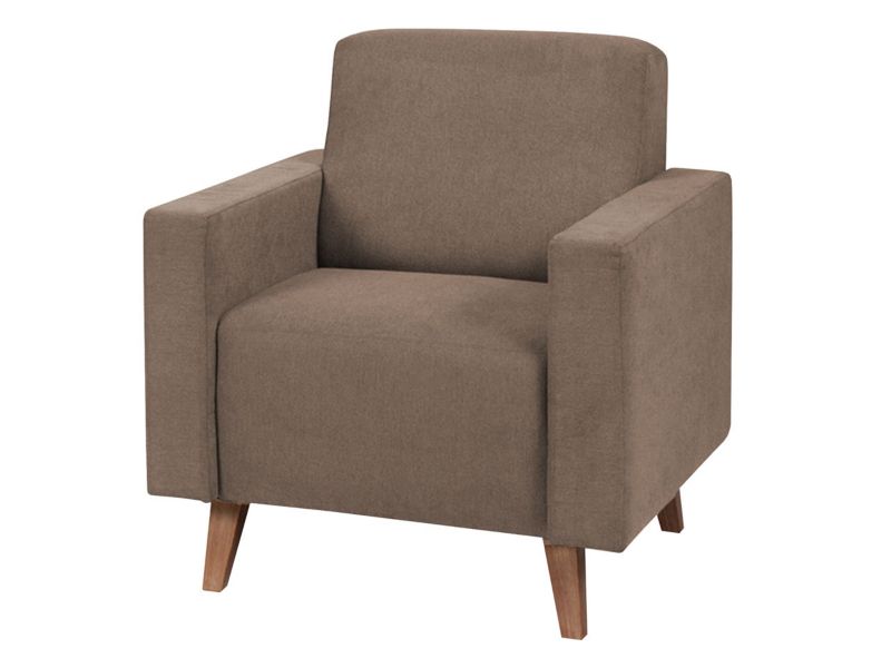 Fotel MIRJAN 24 Oviedo ciemnobeżowy + san remo ciemny 1 szt.