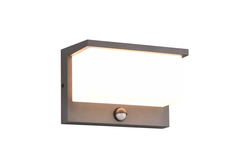 Kinkiet zewnętrzny z czujnikiem Trio Nestos antracytowo-biały LED 13W 3000K 1300lm IP54 wym: 15 x 23 x 23 cm aluminium - 1 szt.