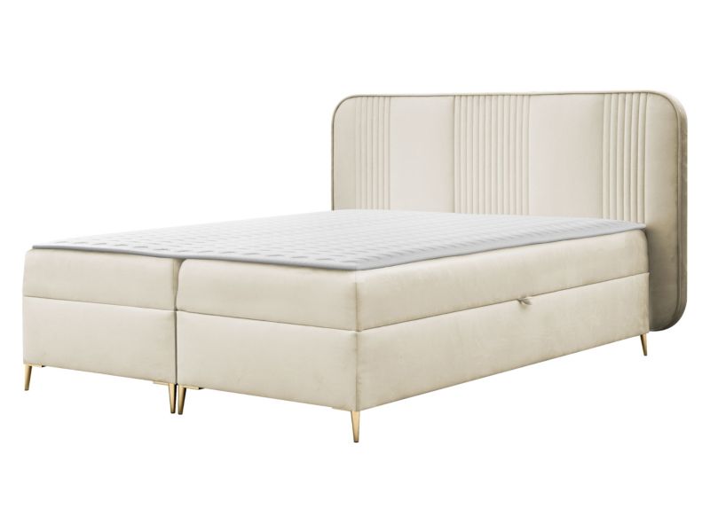 Łóżko kontynentalne MIRJAN 24 Fandy 180x200 cm ecru 1 szt.