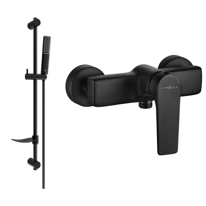 Bateria prysznicowa Mexen Lynx czarna 1 szt.