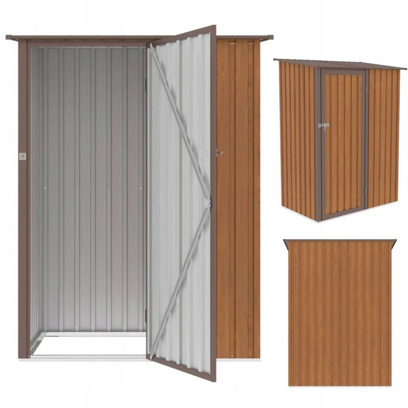 Domek Hardmaister Schowek Ogrodowy Szopa na Narzędzia KENT 143x89cm Metalowy Ogród 1 szt