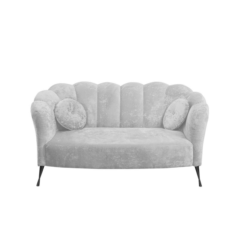 Sofa MIRJAN 24 Adria platynowy + czarny chrom 1 szt.