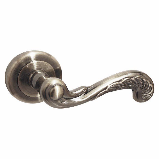 Klamka drzwiowa Kuchinox Retro okrągły szyld ZnAl