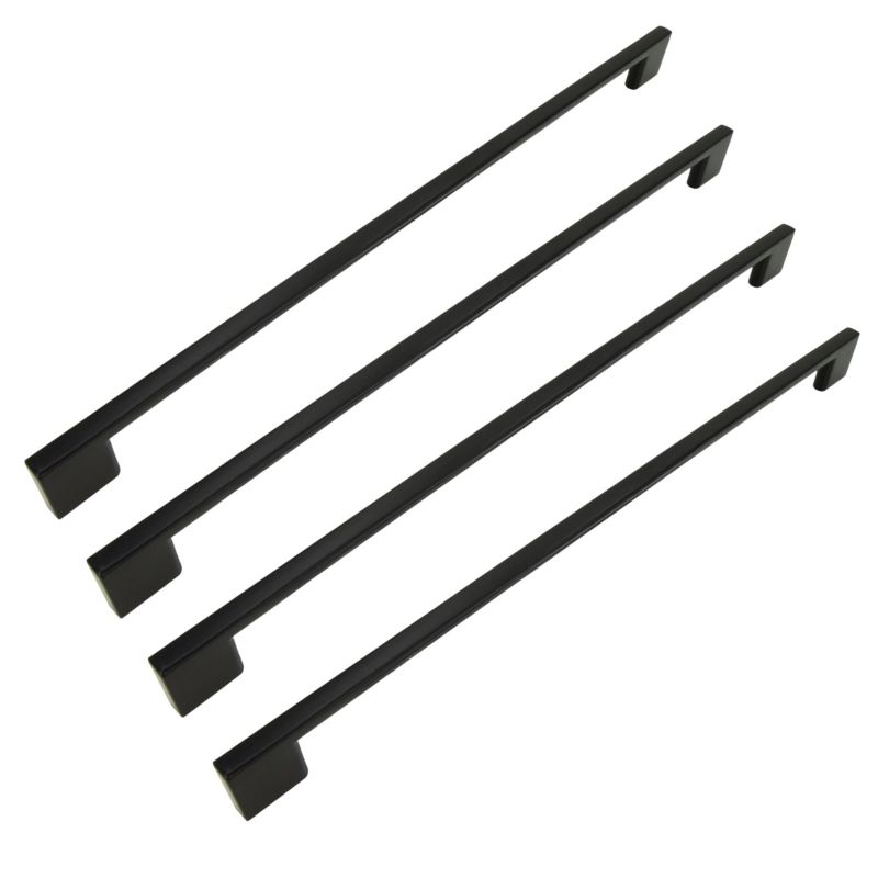 Uchwyt meblowy B&B czarny 320 mm metalowy 4 szt