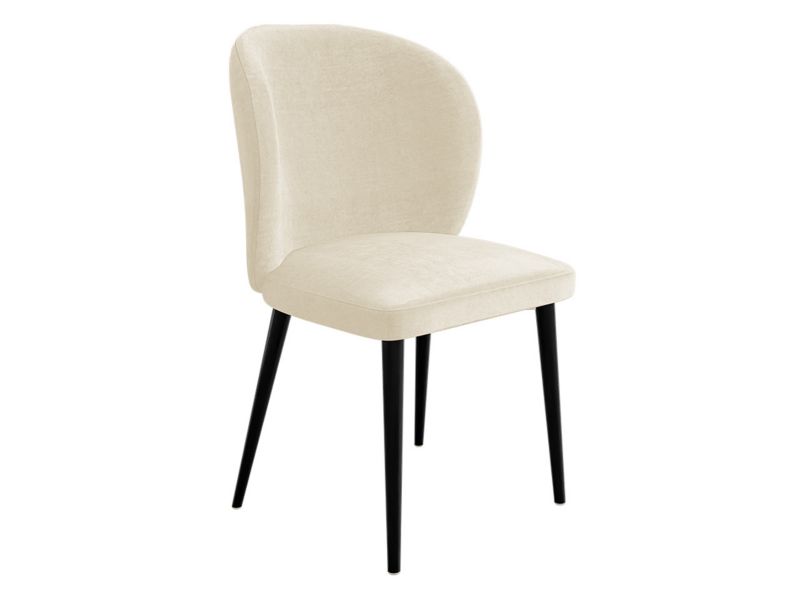 Krzesło MIRJAN 24 tapicerowane Cleo czarny/śmietankowy 1 szt.