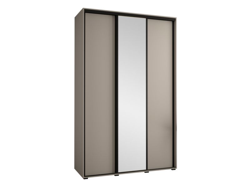 Szafa MIRJAN 24 przesuwna Dakota 3 150 cm kaszmir/czarny 1 szt.