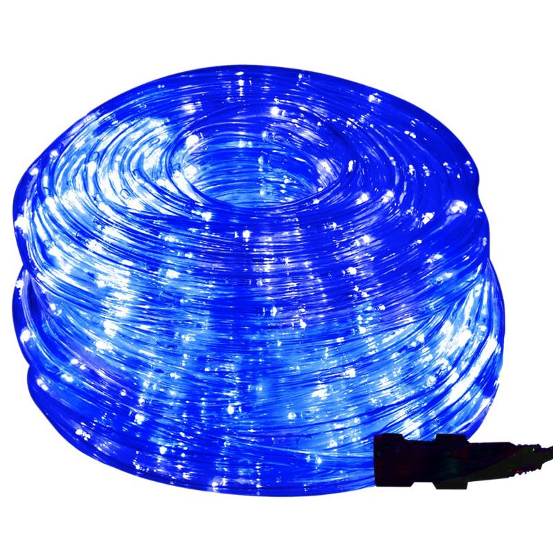 Wąż świetlny Springos 480 led 20 m z programatorem IP44 niebieski 1 szt.