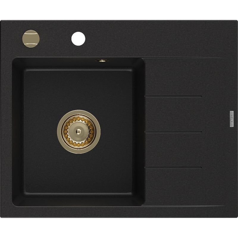 Zlewozmywak granitowy Mexen Ben 1-komorowy szary 600x500 mm - 6522605000-71-G 1 szt.