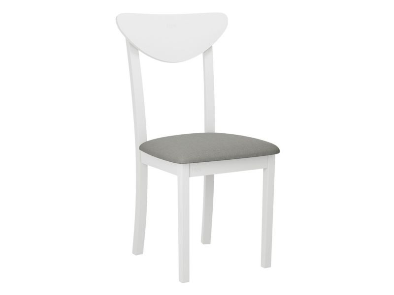 Krzesło MIRJAN 24 Hugo New III biały/szara plecionka 1 szt.