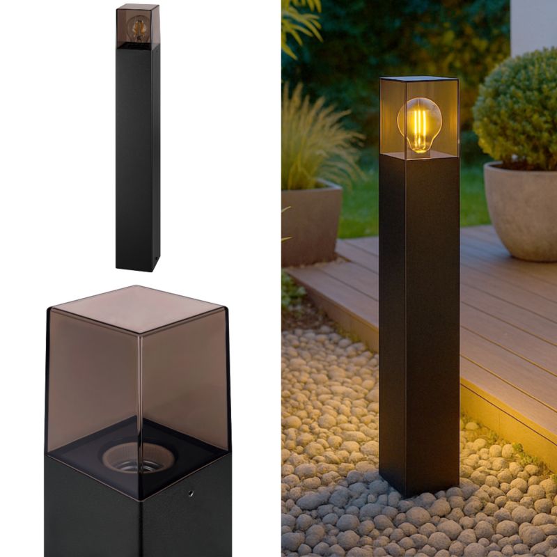 Lampa ogrodowa LED MasterLED Denver E27 60cm IP44 IK08 czarna 1 szt.