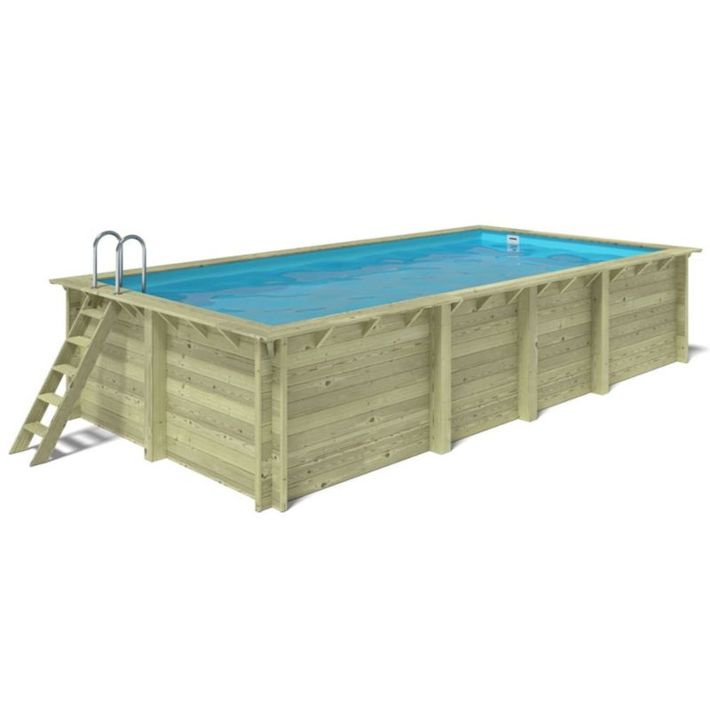 Basen drewniany Aqua ALTANKA 7x3,75 - H.1,45 m - z filtracją, BAS7308OSPI, 1szt.